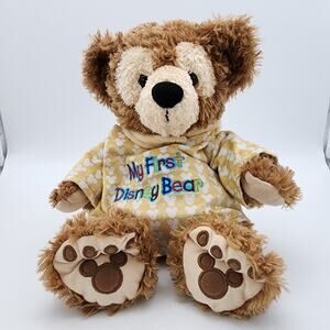 Disney Resorts My First Bear Plush Animal 13" Fuzzy Brown Hidden Mickey Duffy